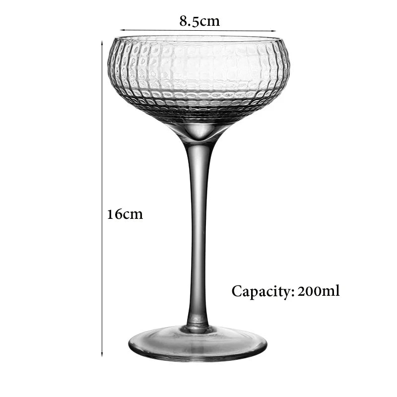 4PCS 200ML Coupe Cocktail Glass - jasmin milk bar