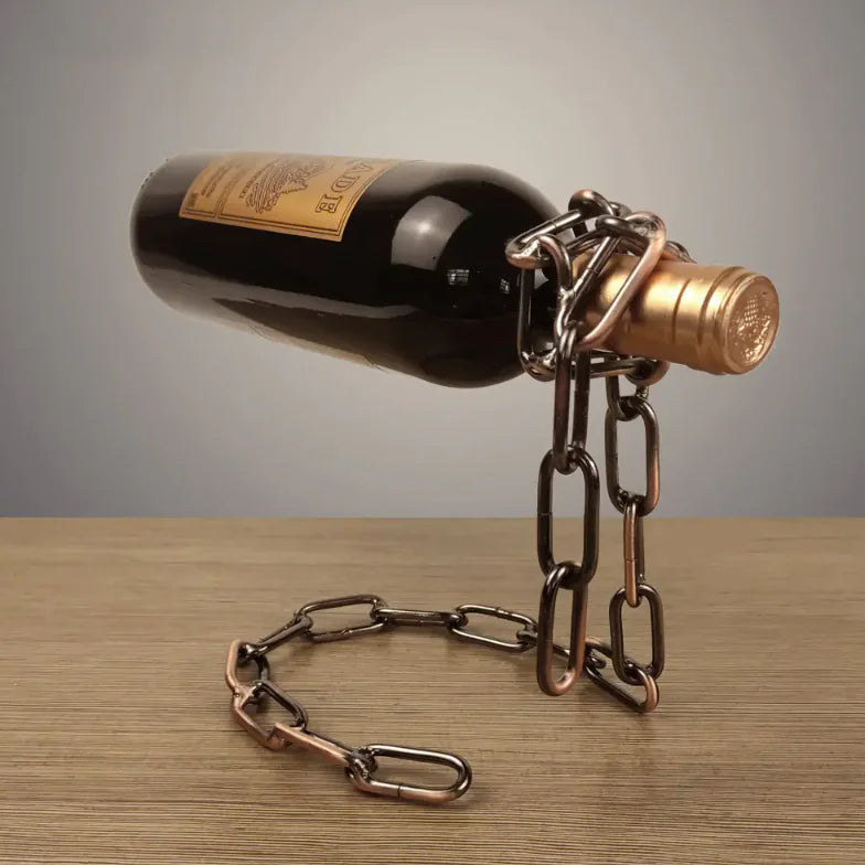 Magic Iron Chain Wine Bottle Holder - jasmin milk bar