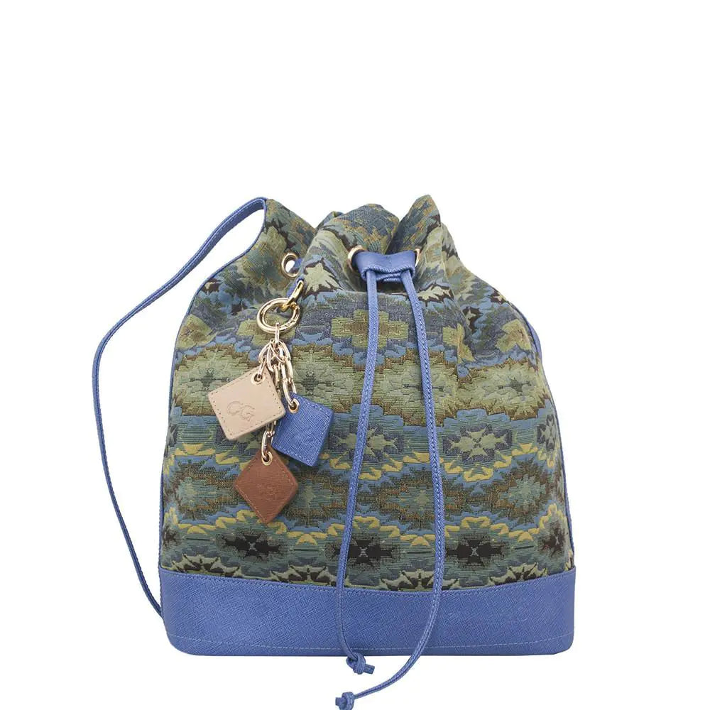 LOLA Pull Bag- Ocean Blue - jasmin milk bar