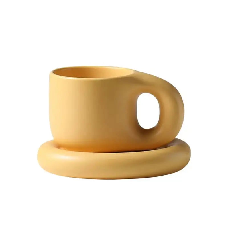 Ink Splash Fat Handle Mug - jasmin milk bar