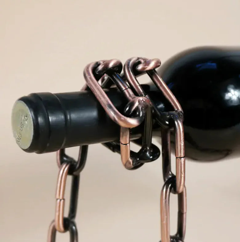 Magic Iron Chain Wine Bottle Holder - jasmin milk bar