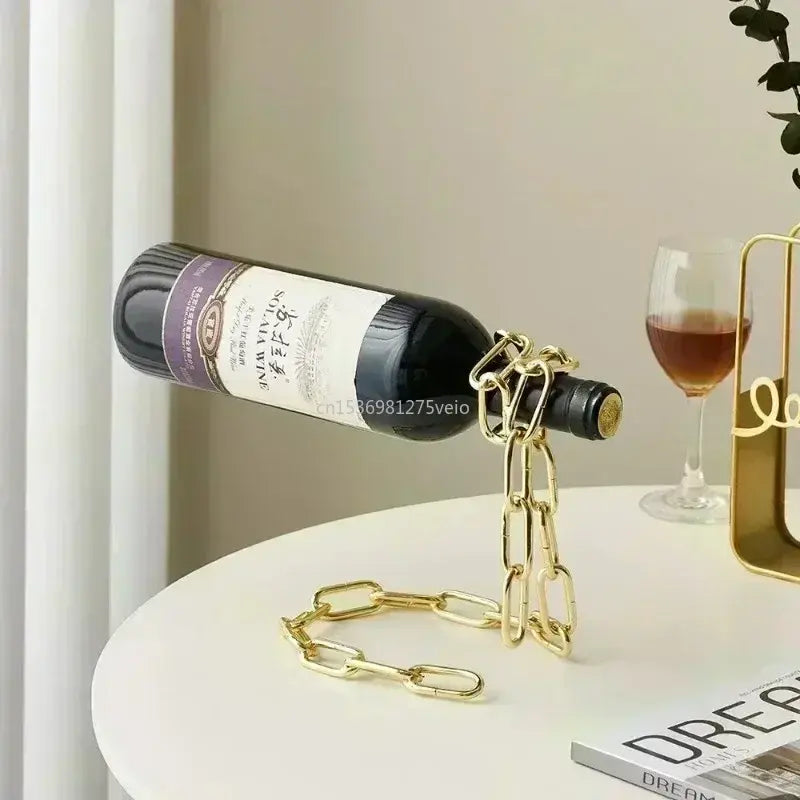 Magical Suspension Iron Chain Wine Racks - jasmin milk bar