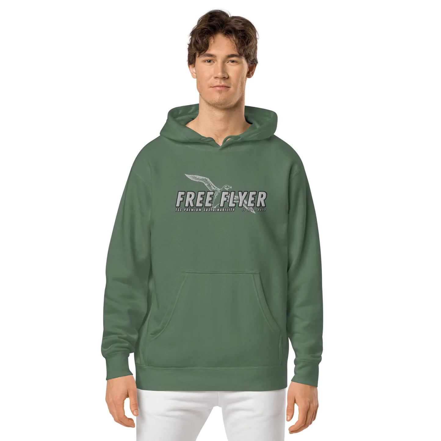 Men's TSC Free Flyer Embroidered Hoodie - jasmin milk bar