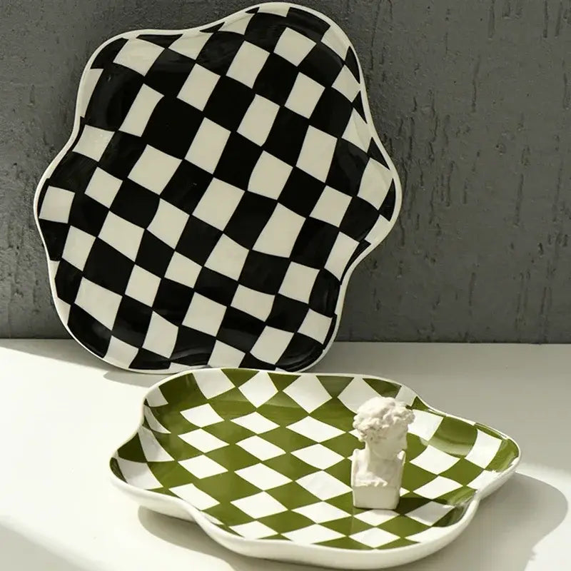 Nordic Checkerboard Jewelry Storage - jasmin milk bar