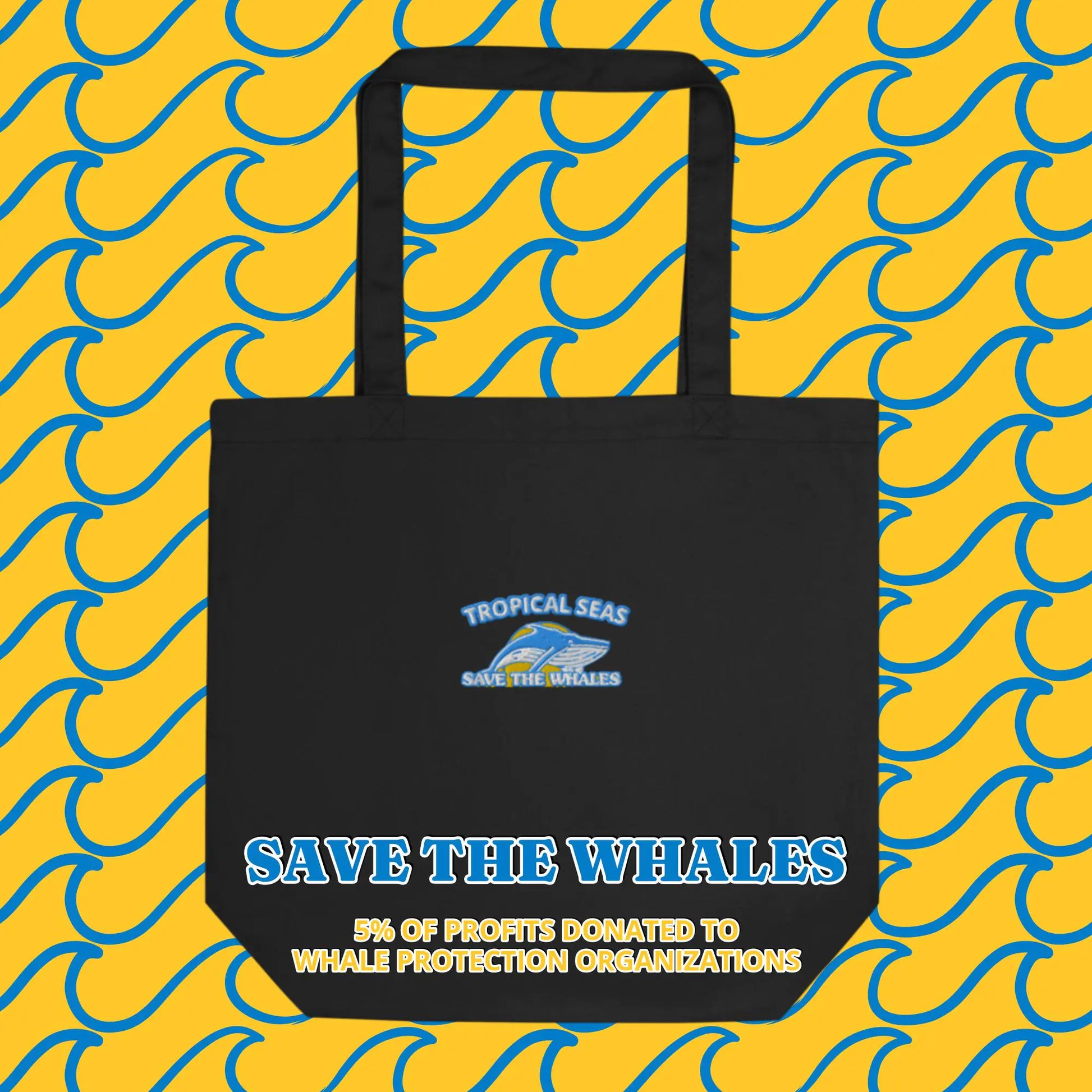 'Save the Whales' Eco Tote Bag - jasmin milk bar