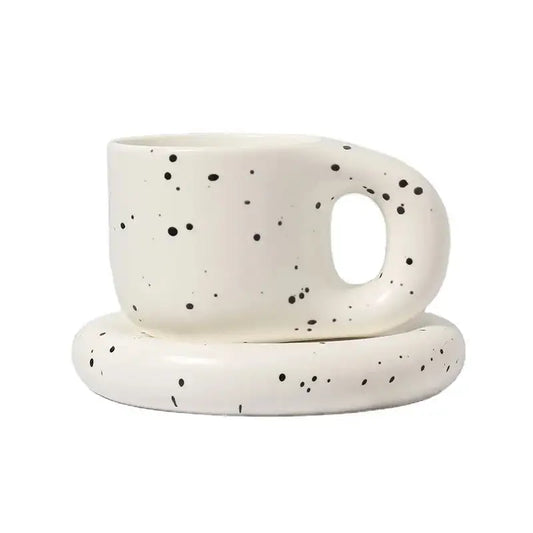 Ink Splash Fat Handle Mug - jasmin milk bar